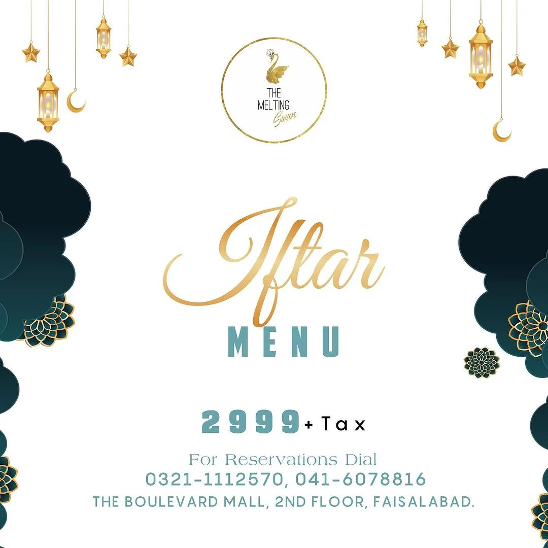 Iftar Buffet Melting Swan