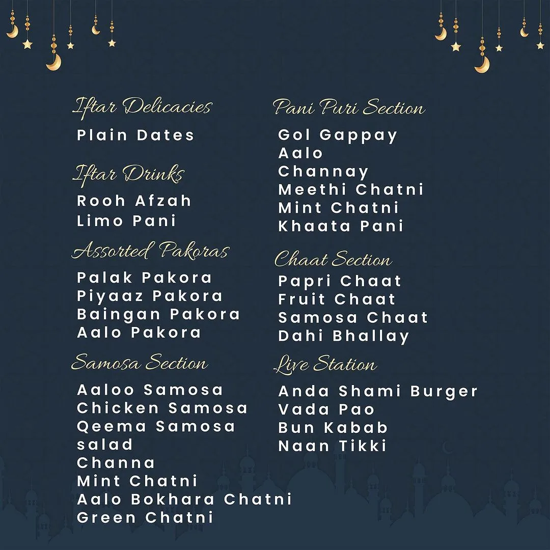Iftar Buffet Masala House