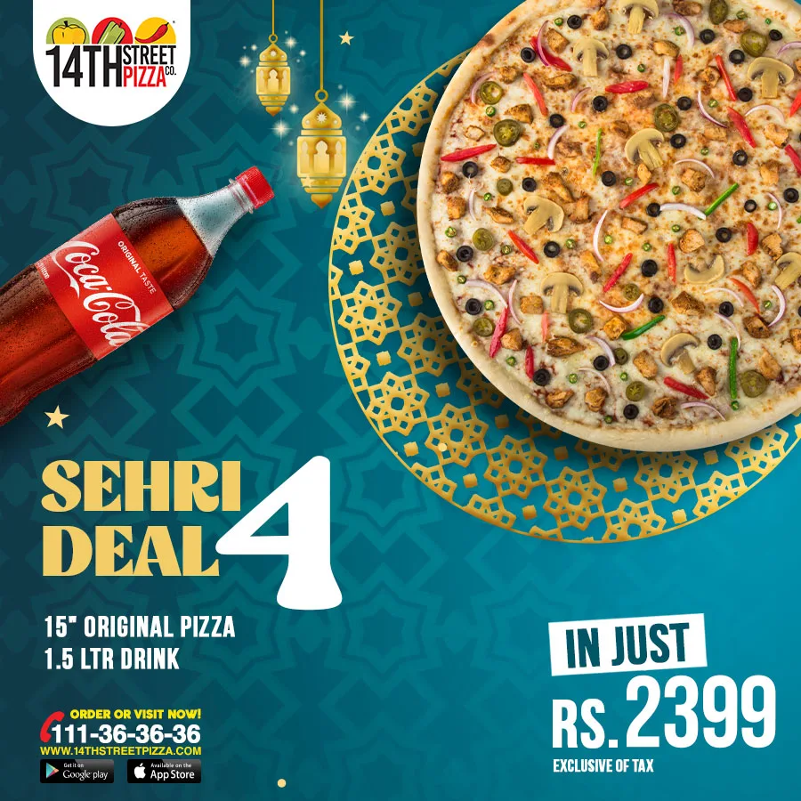 Ramadan Deal 14 Street Pizza