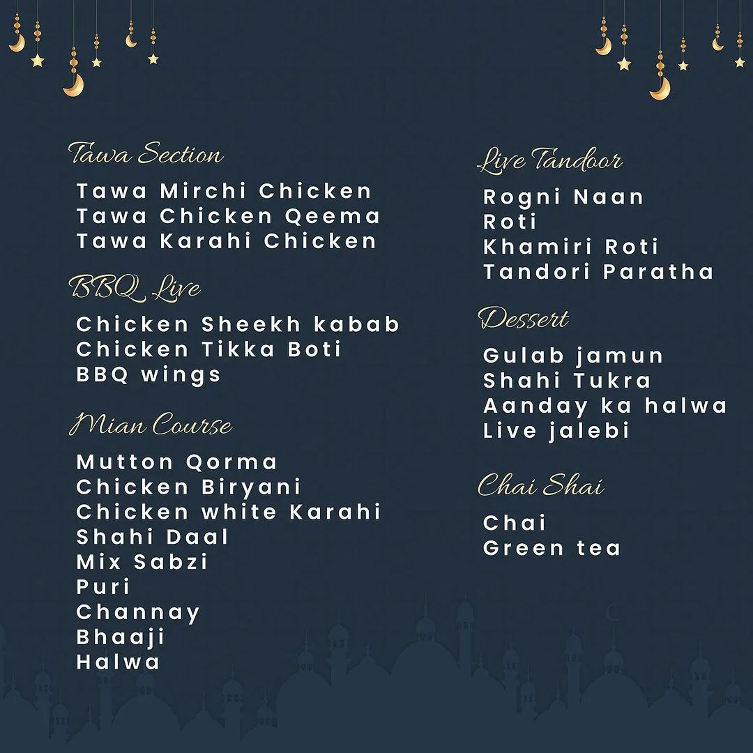 Iftar Buffet Masala House