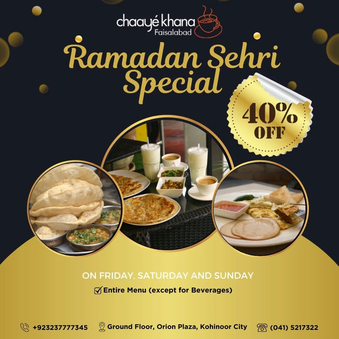 Sehri Buffet Chaaye Khana
