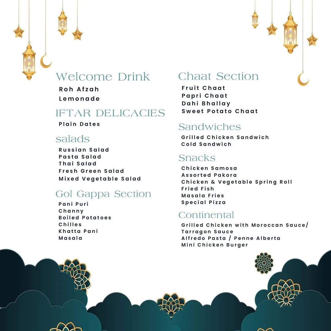 Iftar Buffet Melting Swan