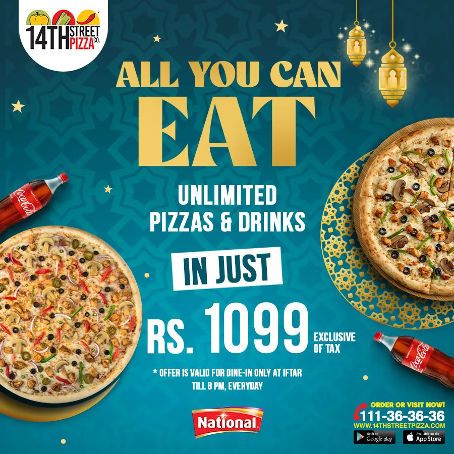 Ramadan Deal 14 Street Pizza