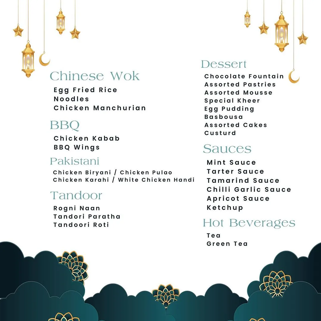 Iftar Buffet Melting Swan