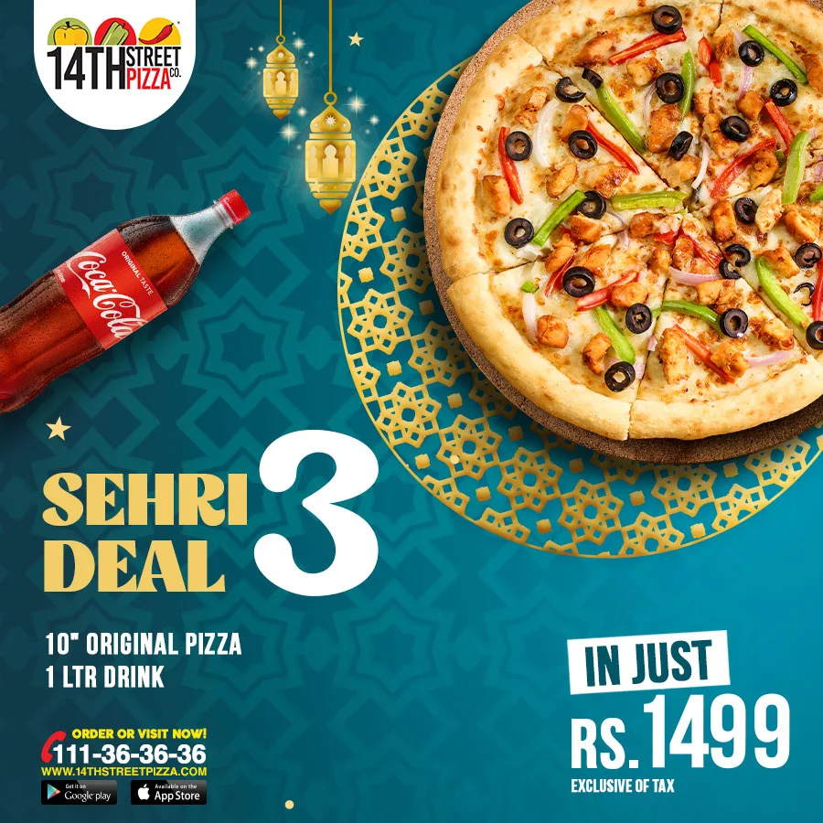 Ramadan Deal 14 Street Pizza
