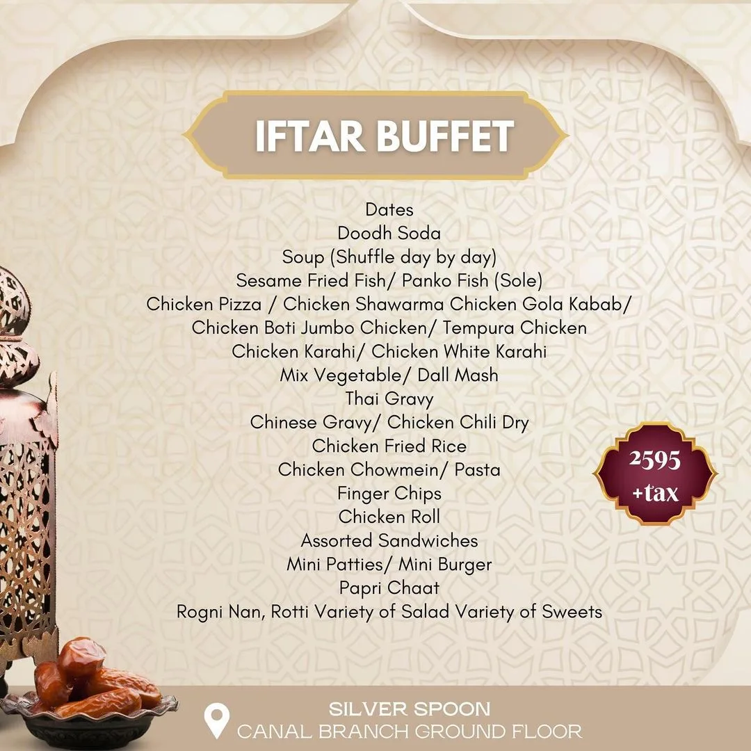 Iftar Buffet Silver Spoon