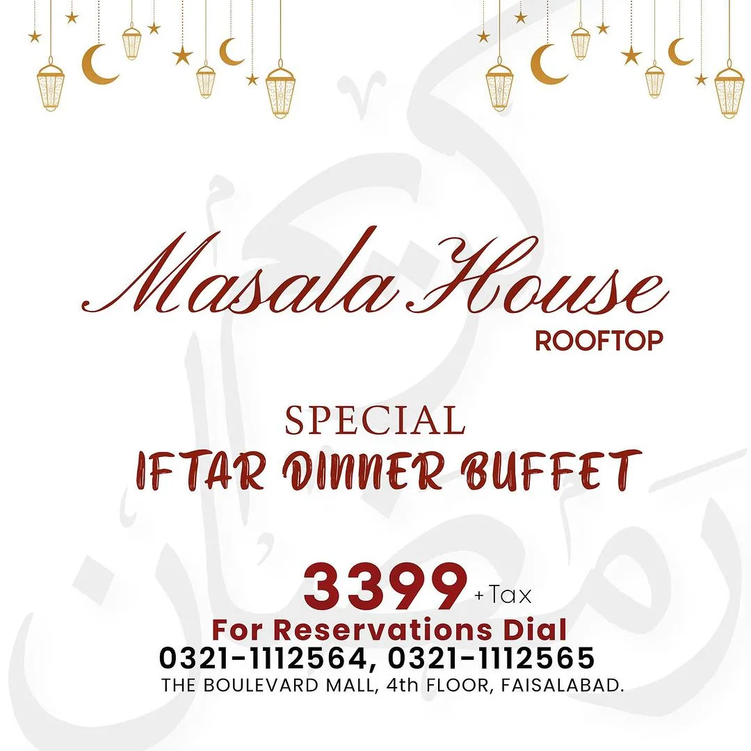 Iftar Buffet Masala House
