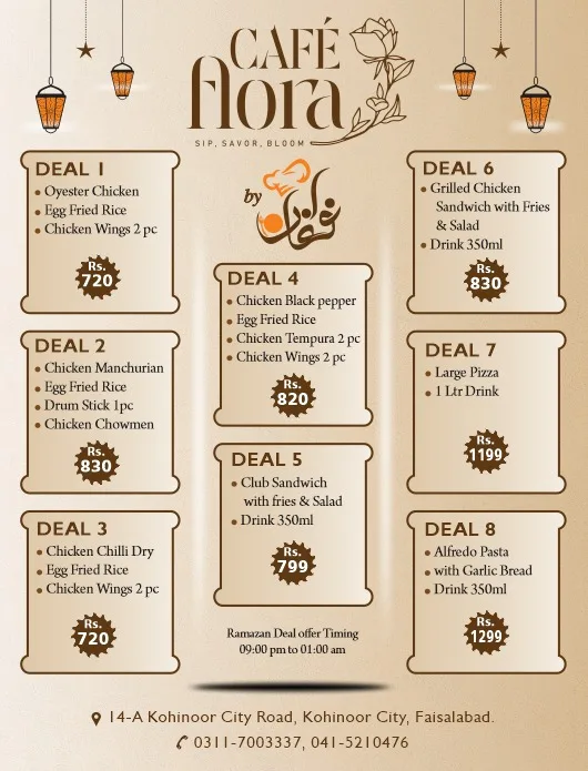 Ramadan Deal Cafe Flora